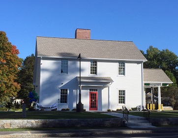 Photo of West Newbury branch and link to map